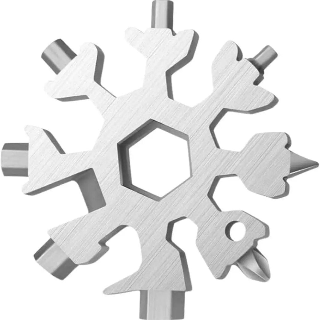 18-in-1 Stainless Steel Snowflake Pocket Multitool