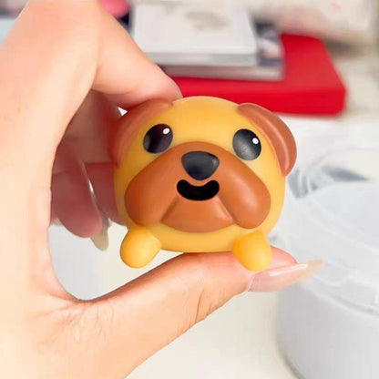 🐶 Funny Tongue-Popping Pug Toy – Squeeze & Smile Mini Fidget Gift