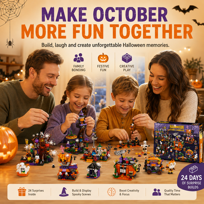 🎃31-Day Halloween Advent Calendar Building Block Set-One Door at a Time