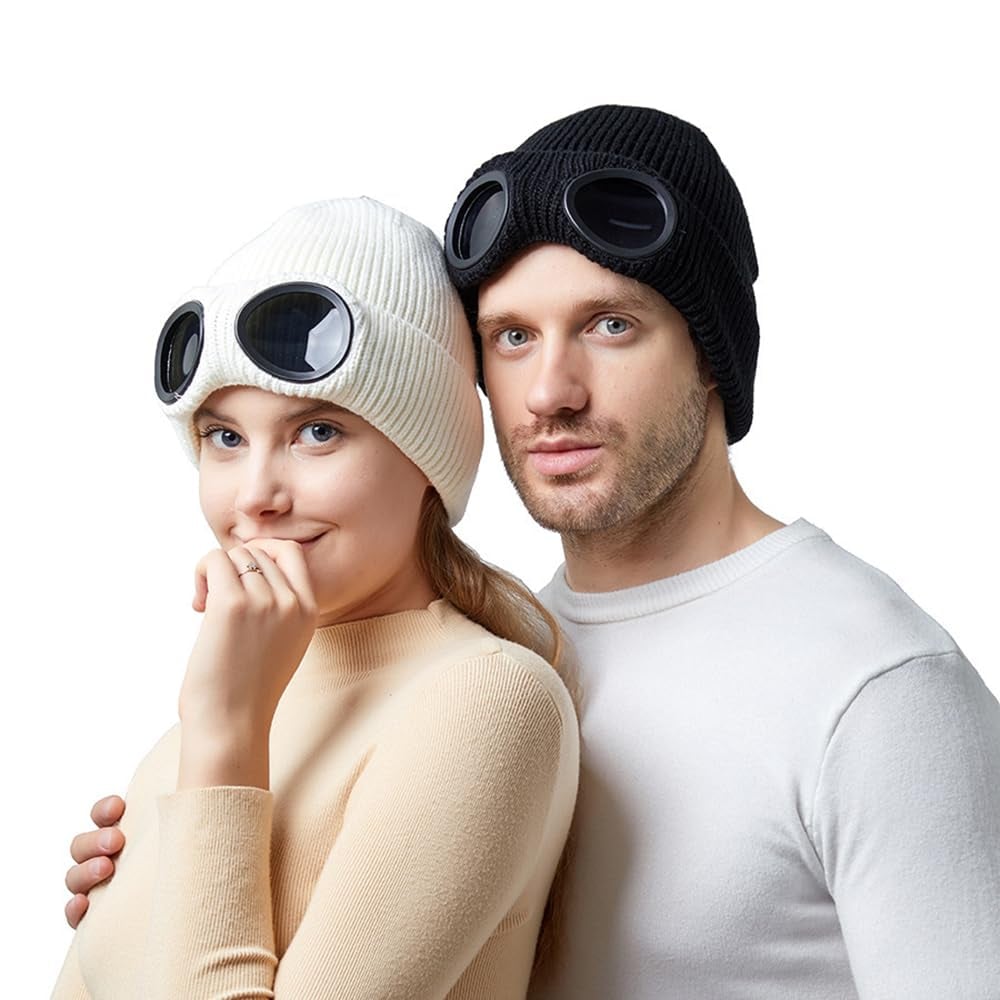 ❄️ Fleece-Lined Goggle Beanie – Warm, Cozy & Ready for Winter