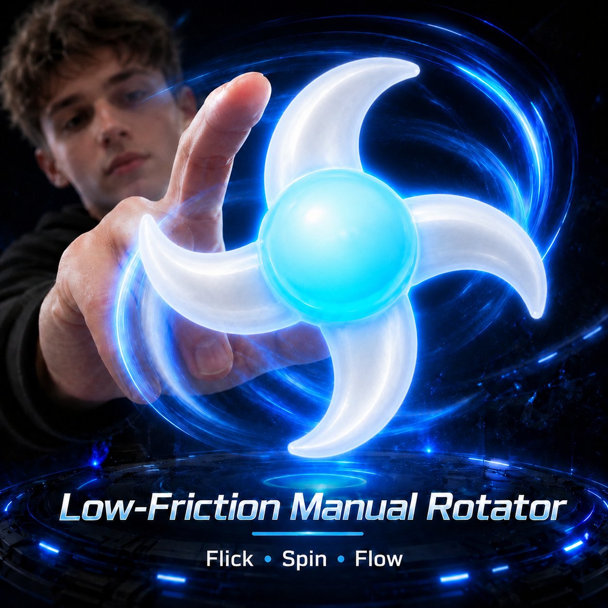 Low friction manual rotator Whirlwind Light Blade