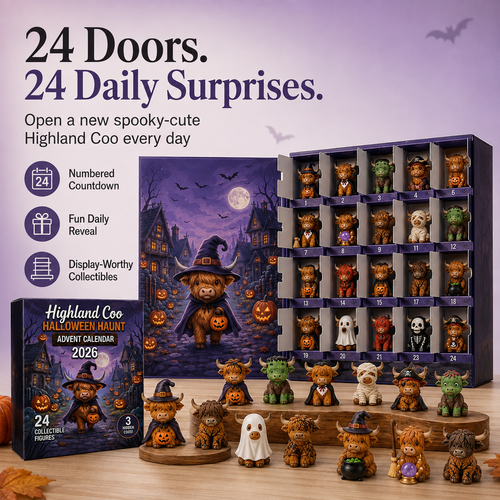 2026 Highland Coo Halloween Advent Calendar – 24 Collectible Figures