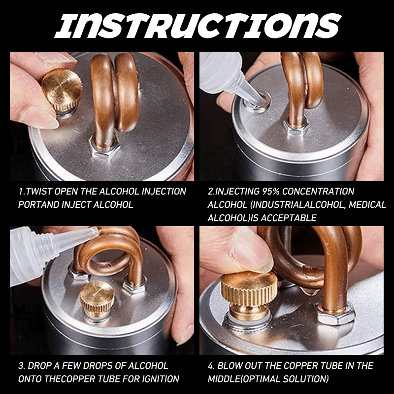 🎉LAST DAY 49% OFF -🔥High-Power Portable Mini Outdoor Spirit Burner & Alcohol Stove