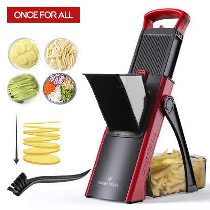 0‑8mm Adjustable Safe Mandoline Slicer