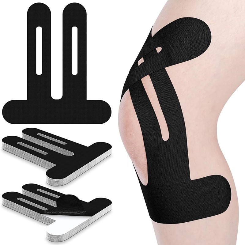Pre-Cut Kinesiology Knee Tape – Flexible No-Cut Athletic Tape