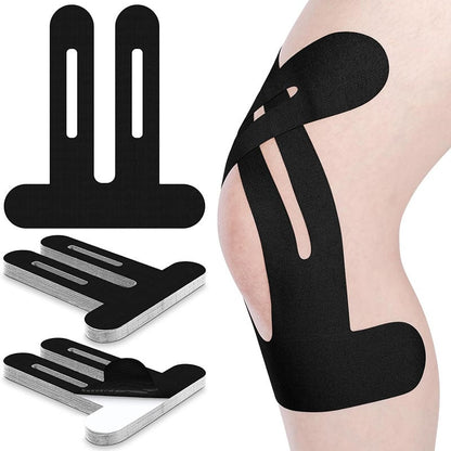 Pre-Cut Kinesiology Knee Tape – Flexible No-Cut Athletic Tape