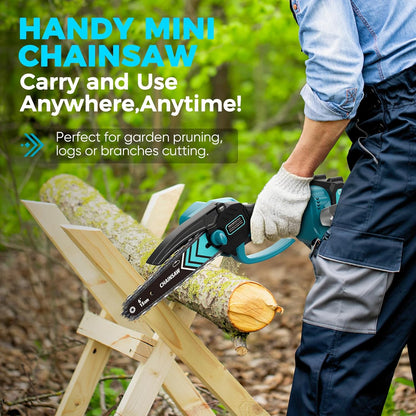 ⚡ 6-Inch Cordless Mini Chainsaw – Cut Faster, Work Easier
