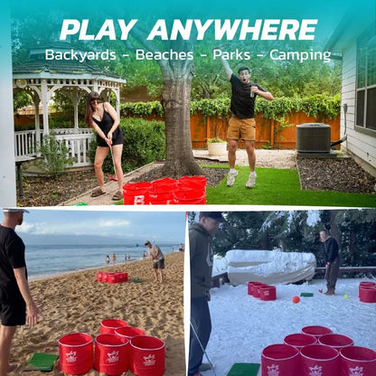 PopPong Golf Game – Portable Golf Chipping Pong & Party Game Set