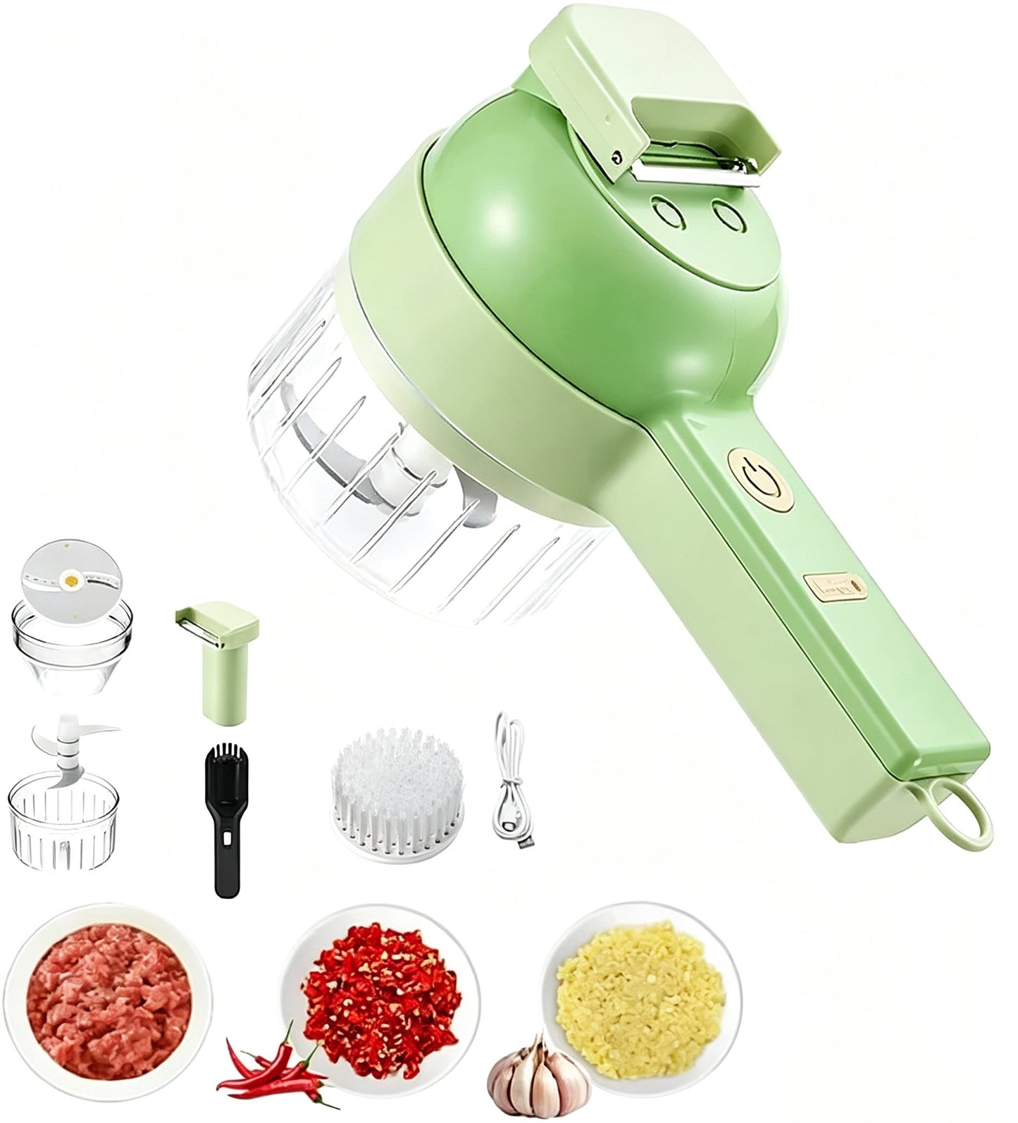 4 in 1 Food Processor for Fruits, Vegetables and Meats