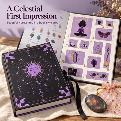 💎12-Day Crystal Advent Calendar – Gemstone Surprise Countdown Gift Box