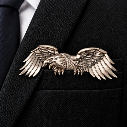 🐊✨ Luxury Sculpted Animal Brooch – Premium Statement Piece for Suits & Blazers