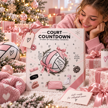 🏐 24-Day Volleyball Countdown Gift Box – Game-Day Favorites