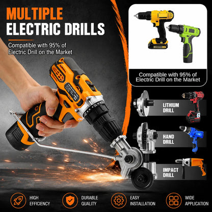 🔩 Metal Sheet Cutter Drill Attachment — Fast, Clean & Effortless