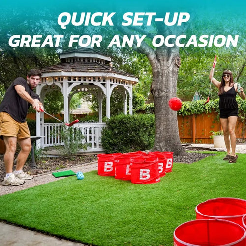 PopPong Golf Game – Portable Golf Chipping Pong & Party Game Set
