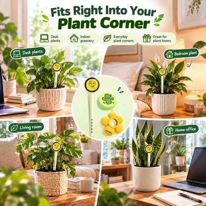 🌱 Smart Plant Care Sensor – 4-in-1 Emoji Plant Monitor