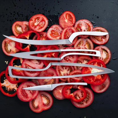 4-Piece Magnetic Kitchen Knife Set | VG10 Japanese Steel & Space-Saving Nesting Design