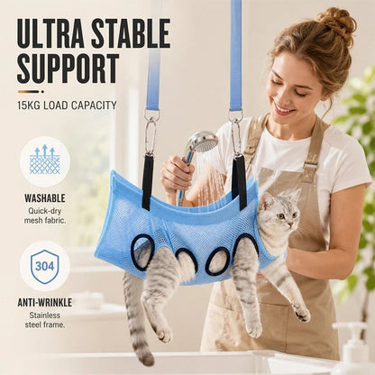 🐾2-in-1 Foldable Pet Grooming Bed