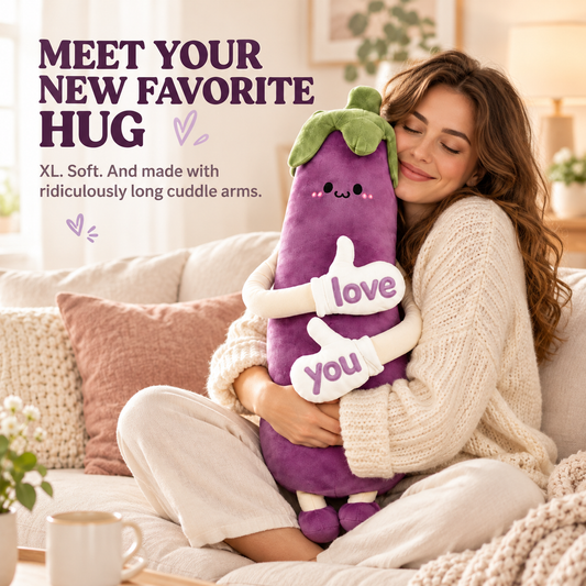🤗 XL Long-Arm Cuddle Pillow | Giant Plush Hug Buddy