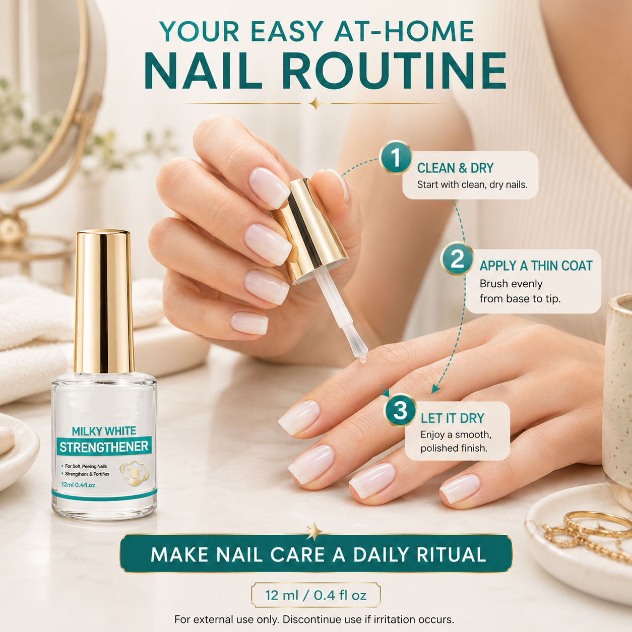 💅Nail Strengthener Treatment-Get Stronger-Looking Nails Naturally