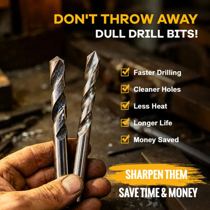 ⚒️Electric Drill Bit Sharpener for 3–13 mm HSS & Carbon-Steel Bits