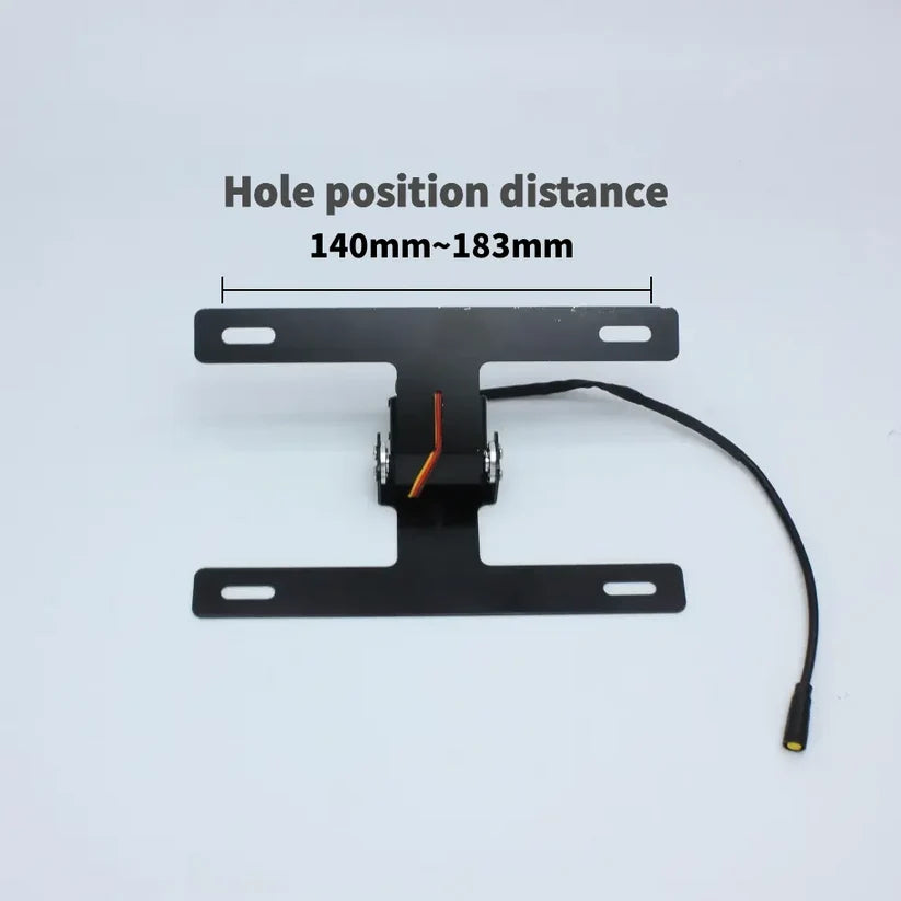 Motorcycle adjustable plate bracket 140 to 183 millimeter mounting hole spacing