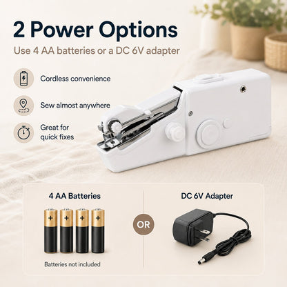 🧵 Portable Handheld Electric Sewing Machine – Quick Fabric Fixes Anywhere