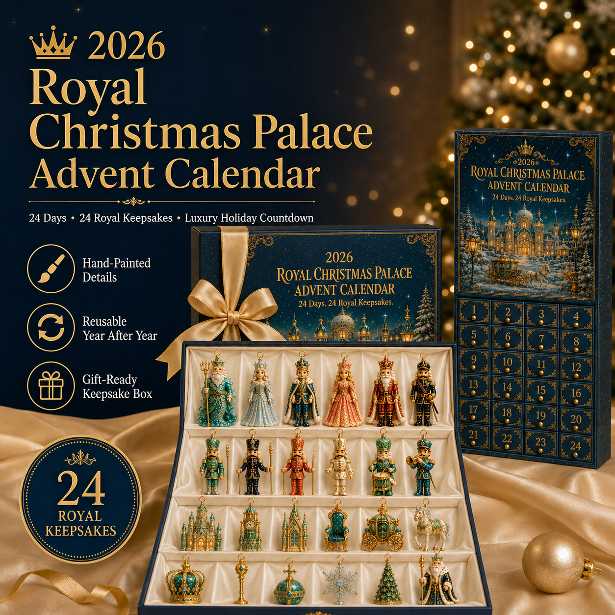 🔥2026 Royal Christmas Palace Luxury Countdown Gift Set