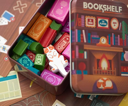 📚️Bookshelf Balance Game – Cooperative Stacking Game for Family & Friends