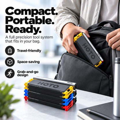 ⚡ 3-in-1 Modular Precision Tool System – Screwdriver, Mini Drill & Rotary Tool Setup