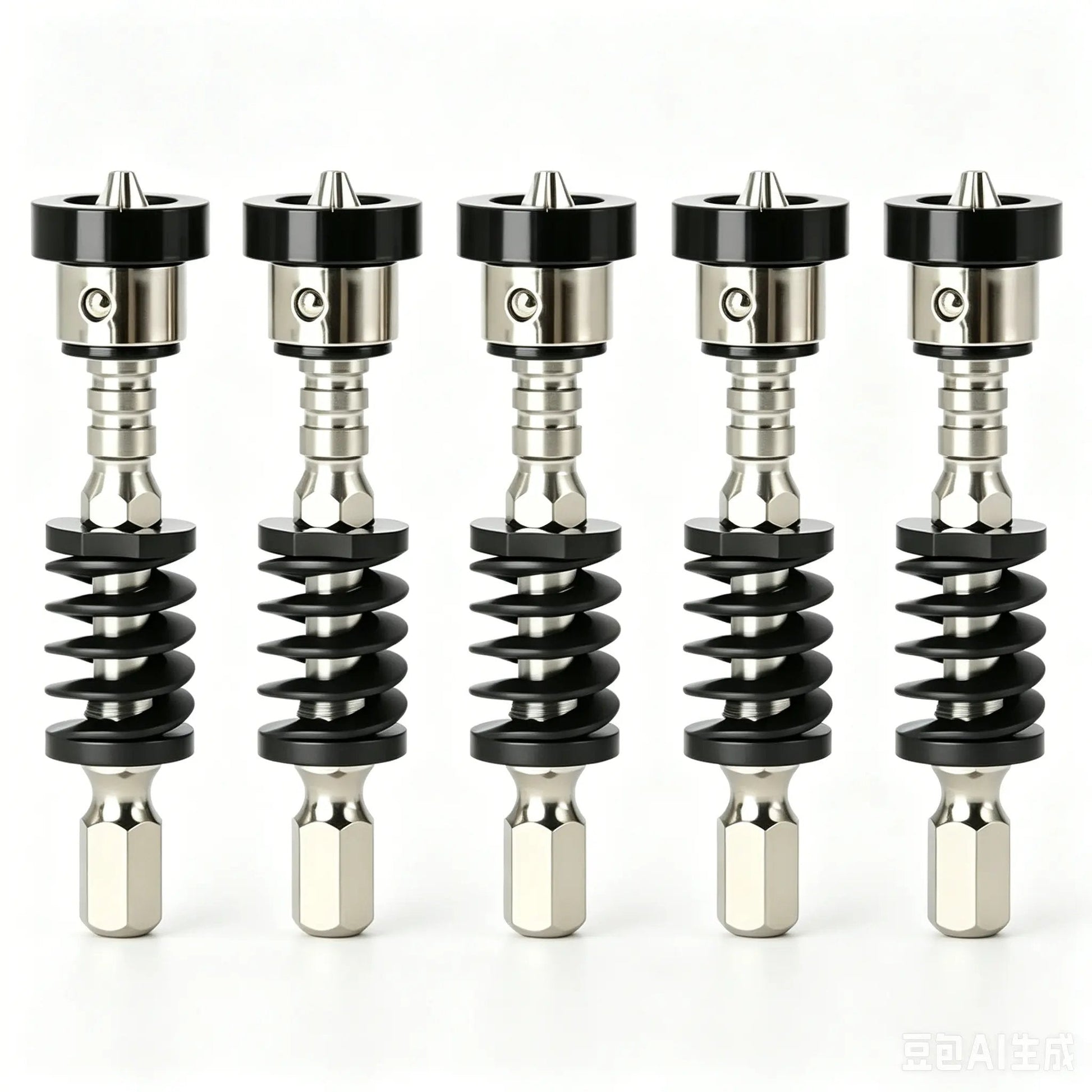 ⚡ 5-Pack Spring-Loaded Magnetic Screwdriver Bits | Quick-Release Positioning Drill Bits