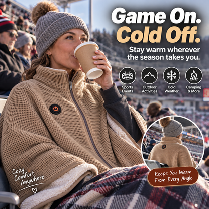🛋️ The Blanket You Don’t Have to Keep Fixing – Heated Wearable Wrap