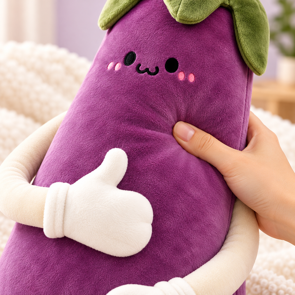 🤗 XL Long-Arm Cuddle Pillow | Giant Plush Hug Buddy