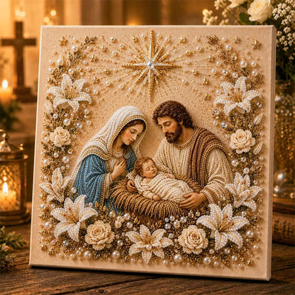 🔥Limited time 70% OFF -✝️ DIY Jesus Pearl Art Kit | 3D Pearl-Style Christian Artwork for Prayer Corners & Faith Gifts