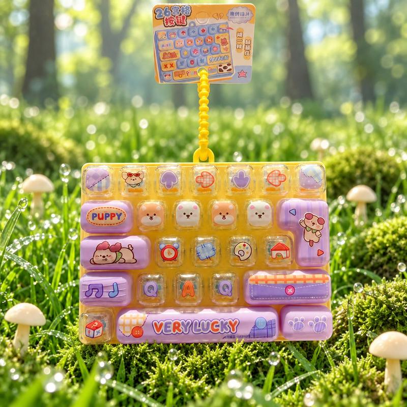 ⌨️ Cute Mini Keyboard Keychain – 4 Adorable Pastel Styles! 💕