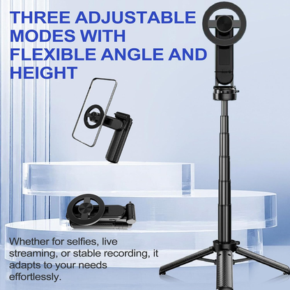 4-in-1 Magnetic Selfie Stick Tripod with Bluetooth Remote