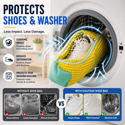 👟No-Scrub Shoe Washing Bag – Clean & Protect Your Sneakers In The Washing Machine