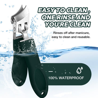 Wide-Jaw Slanted Nail Clippers – Easier Control for Every Trim