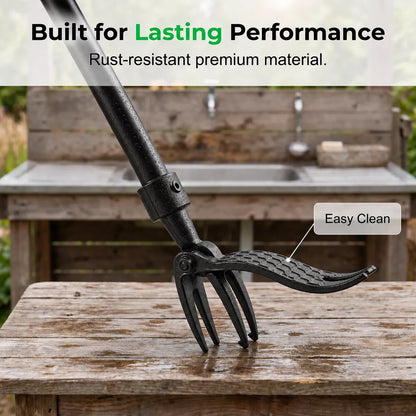 🌱 Root-Grip Garden Weed Puller – Easy Stainless Steel Weeding Tool