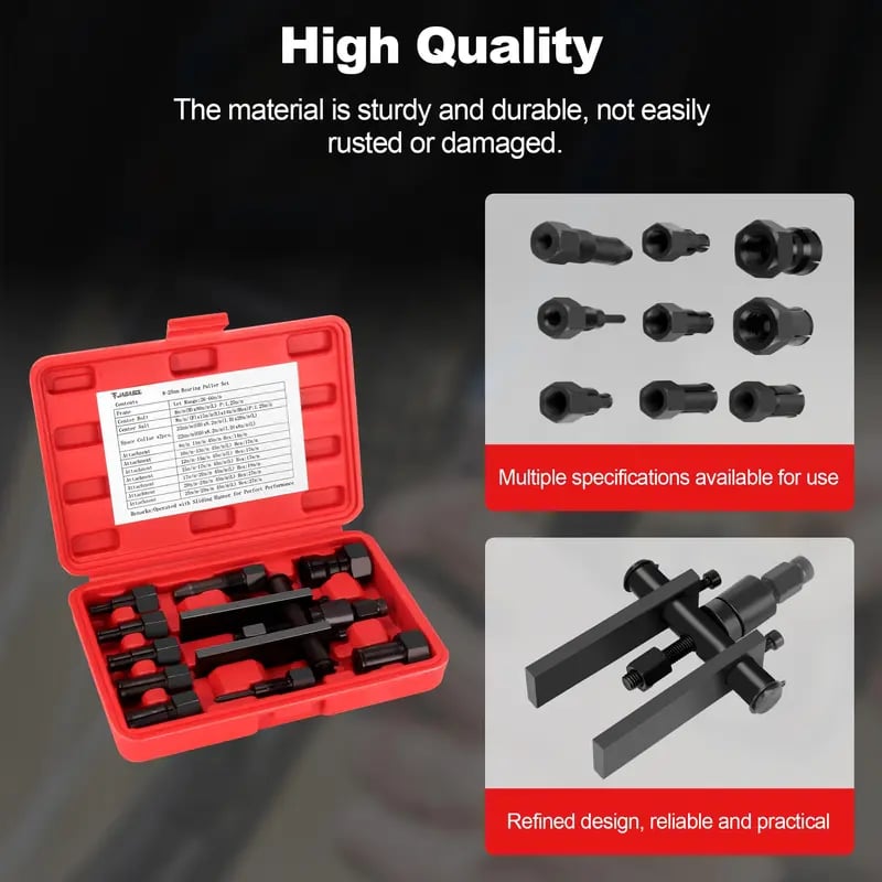 💯⚒️ 10Pcs Heavy Duty Blind Hole Bearing Puller Tool Set
