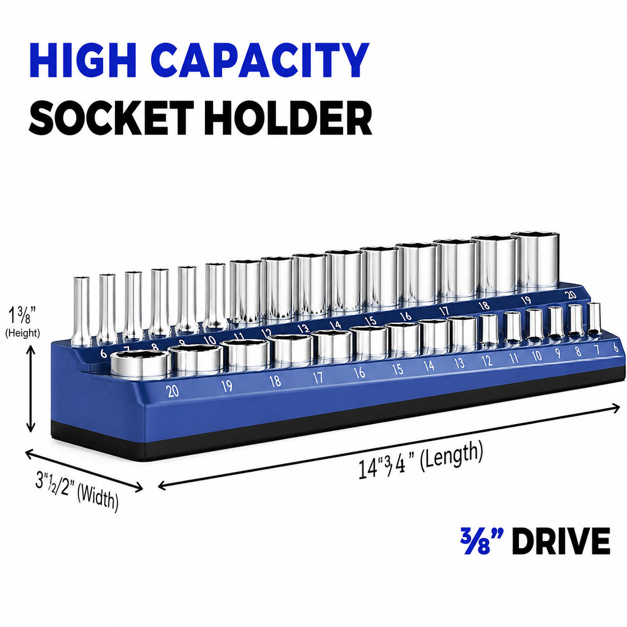 🔧Magnetic Socket Organizer-Find Every Socket Instantly