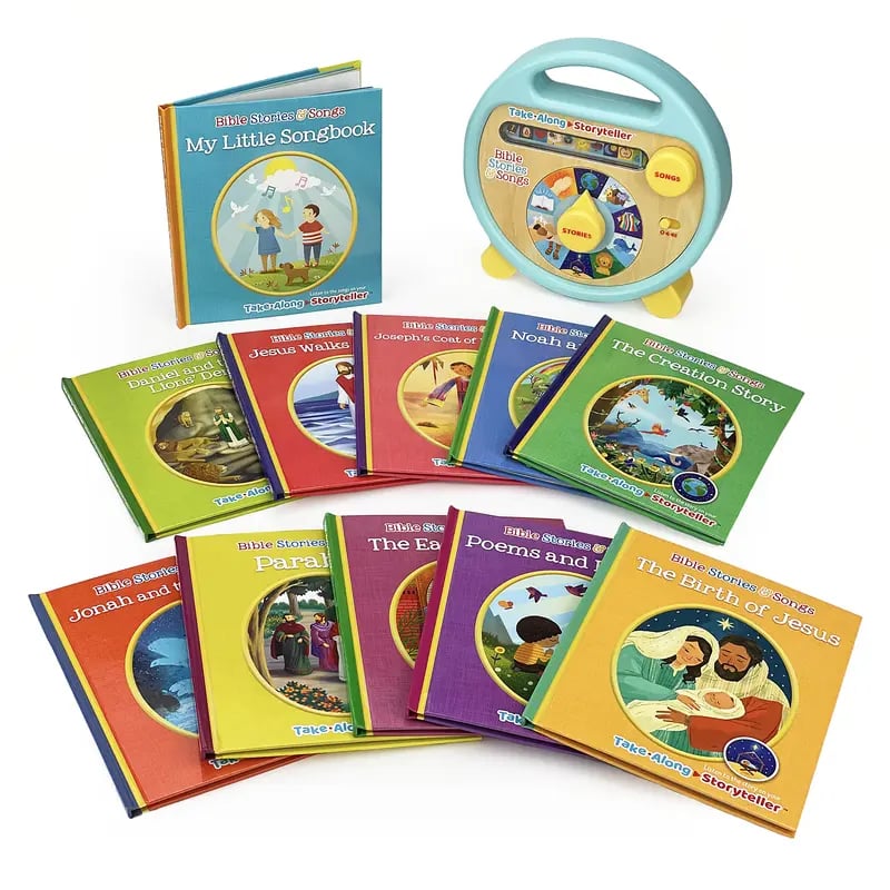 Bible Stories and Songs: Portable Electronic Player with 11 Books