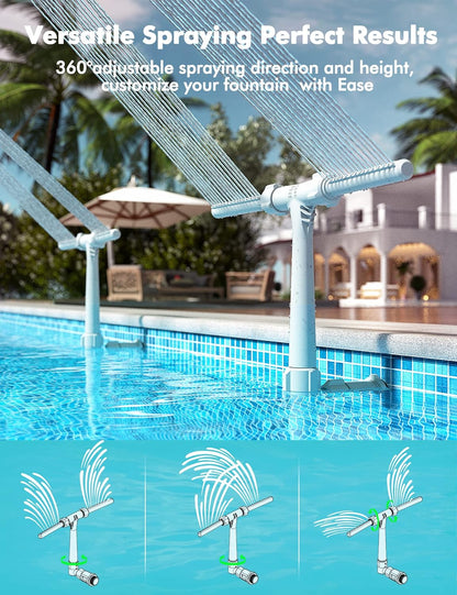 ✨Pool Fountain - Dual Spray Water Fountains for Above Ground🔥
