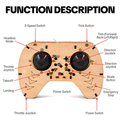 DIY Wooden Drone Kit — Build It. Fly It. Show It Off.