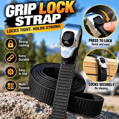 🔒Ultimate Heavy-Duty Grip Lock Strap