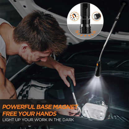 🔥LAST DAY 50% OFF - 🛠️🔦USB Rechargeable LED Telescoping Magnetic Pickup Tools
