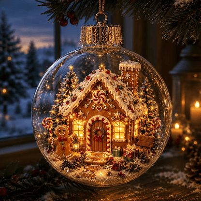 ✨Limited time 50% OFF -✨🎄 Glowing Christmas Story Ornament – Light-Up Mini Holiday Scene