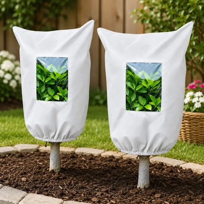 🌿 WINTER GARDEN ESSENTIAL | Plant Frost Protection Cover – Breathable Reusable Cover for Shrubs, Pots & Young Trees！！！