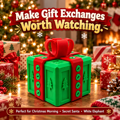 🎁Christmas Prank Puzzle Gift Box – Funny Brain-Teaser Gift Box for Holiday Gift Reveals