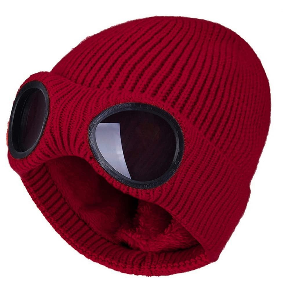 ❄️ Fleece-Lined Goggle Beanie – Warm, Cozy & Ready for Winter