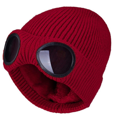 ❄️ Fleece-Lined Goggle Beanie – Warm, Cozy & Ready for Winter